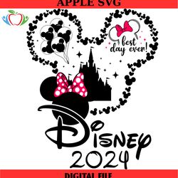 minnie mouse head disney best day ever svg, disney svg ,disney mickey svg , digital download