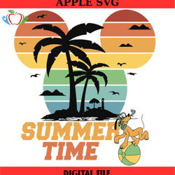 summer time disney diver pluto dog svg, disney svg ,disney mickey svg , digital download
