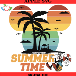 summer time disney lifebuoy goofy dog svg, disney svg ,disney mickey svg , digital download