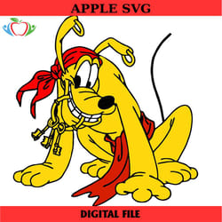 disney pluto the pirate dog svg