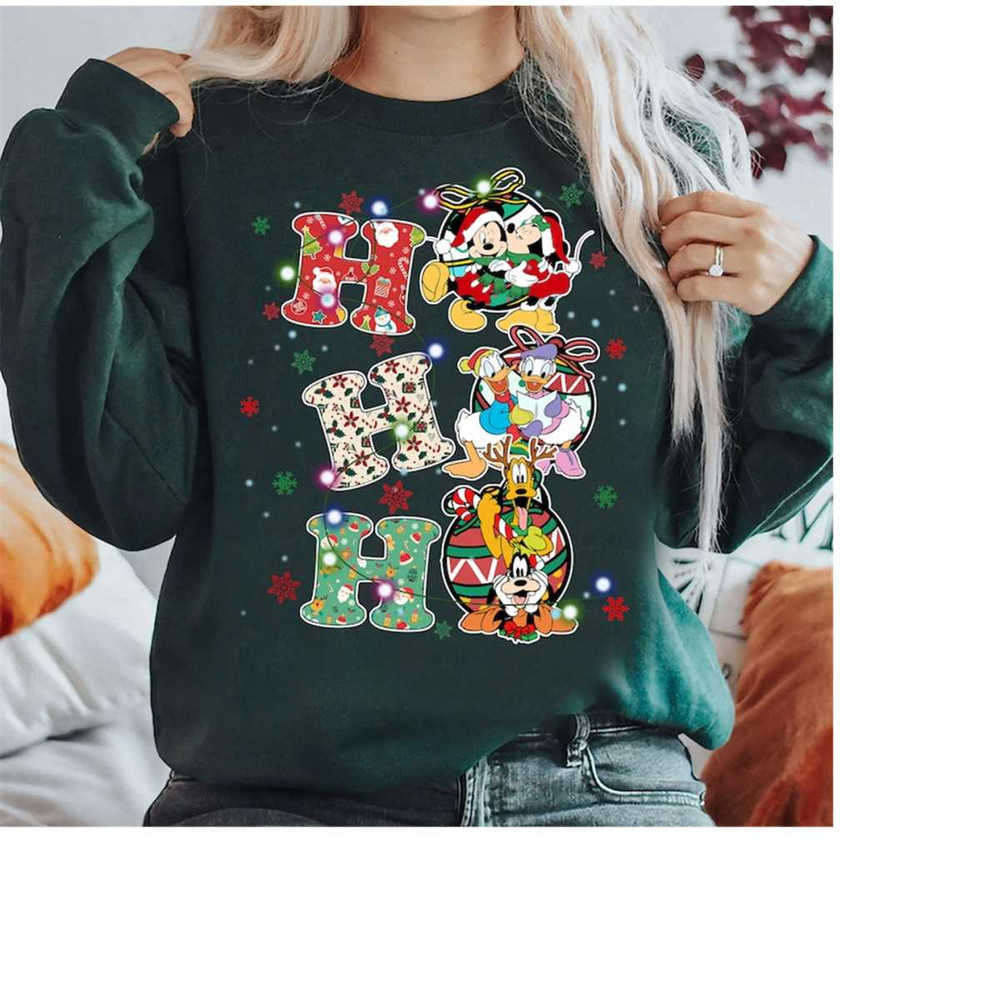 Disney Christmas Ho Ho Ho Shirt, Mickey And Friends Christmas Light Tee, Mickey's Very Merry Xmas Party Tee,Disneyland V.jpg