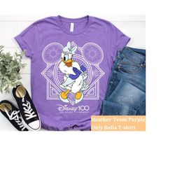 disney daisy duck cute mickey and friends tshirt,disney 100 years of wonder tee,disneyland 100th anniversary tee,disney