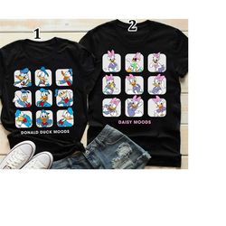 disney donald duck moods, daisy duck moods shirt, donald and daisy, disney couple, mickey and friends shirt, disneyland