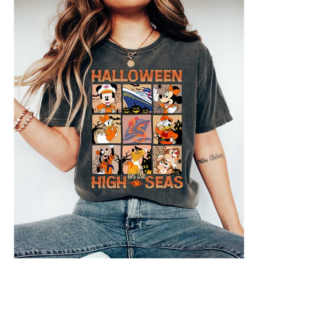 Disney Halloween On the High Seas Shirt, Disney Cruise Line 25th Silver Anniversary At Sea Shirt,Mickey And Friends Best.jpg