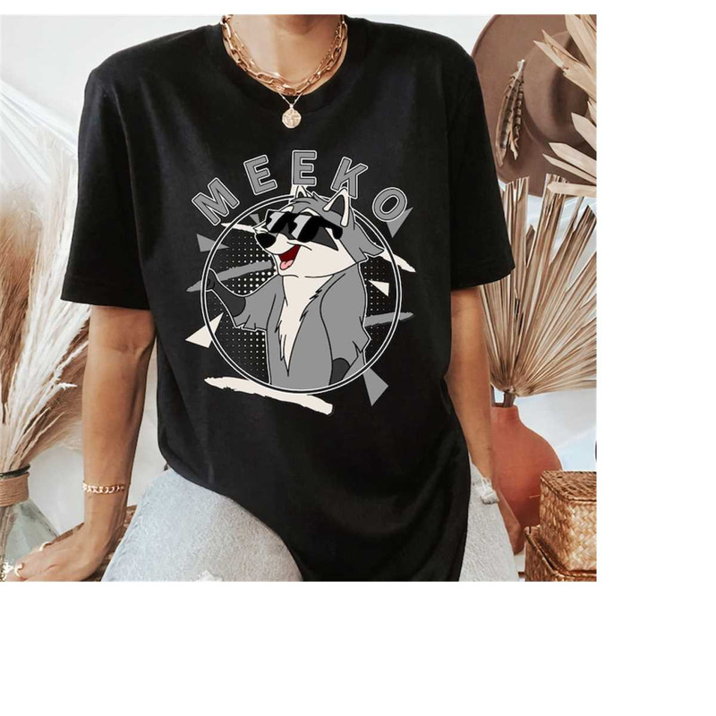 Disney Meeko 90's Portrait T-Shirt, Pocahontas Meeko Portrait Shirt, Birthday Party Music Shirt, Couple Shirts, Disneyla.jpg