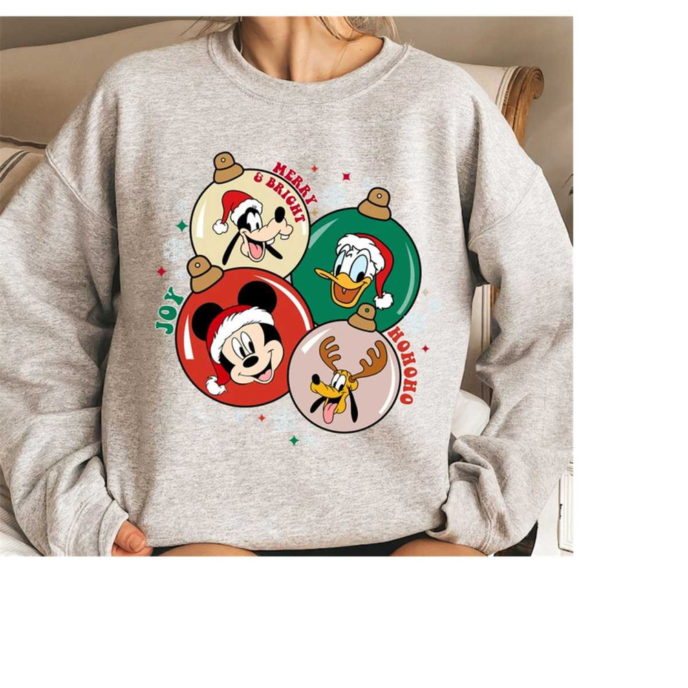 Disney Mickey And Friends Christmas Ball Shirt, Merry and Bright Disney Mickey's Very Merry Christmas Tee, Disneyland Xm.jpg