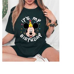disney mickey and friends its my birthday shirt, mickey minnie donald goofy pluto, disneyland trip gift unisex adult t