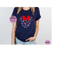 disney minnie fourth of july shirts, happy 4th of july tee, disney patriotic tee, disney independence day shirt, disney