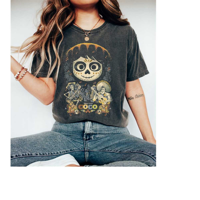 Disney Pixar Coco Miguel & Musical Scene Graphic T-Shirt, Magic Kingdom, Disneyland Family Trip Vacation Gift Unisex Adu.jpg