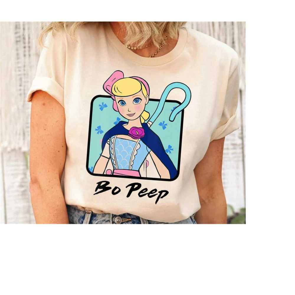 Disney Pixar Toy Story Bo Peep Portrait Shirt, Buzz Lightyear Tee, Woody Shirt, Unisex T-shirt Family Birthday Gift Adul.jpg