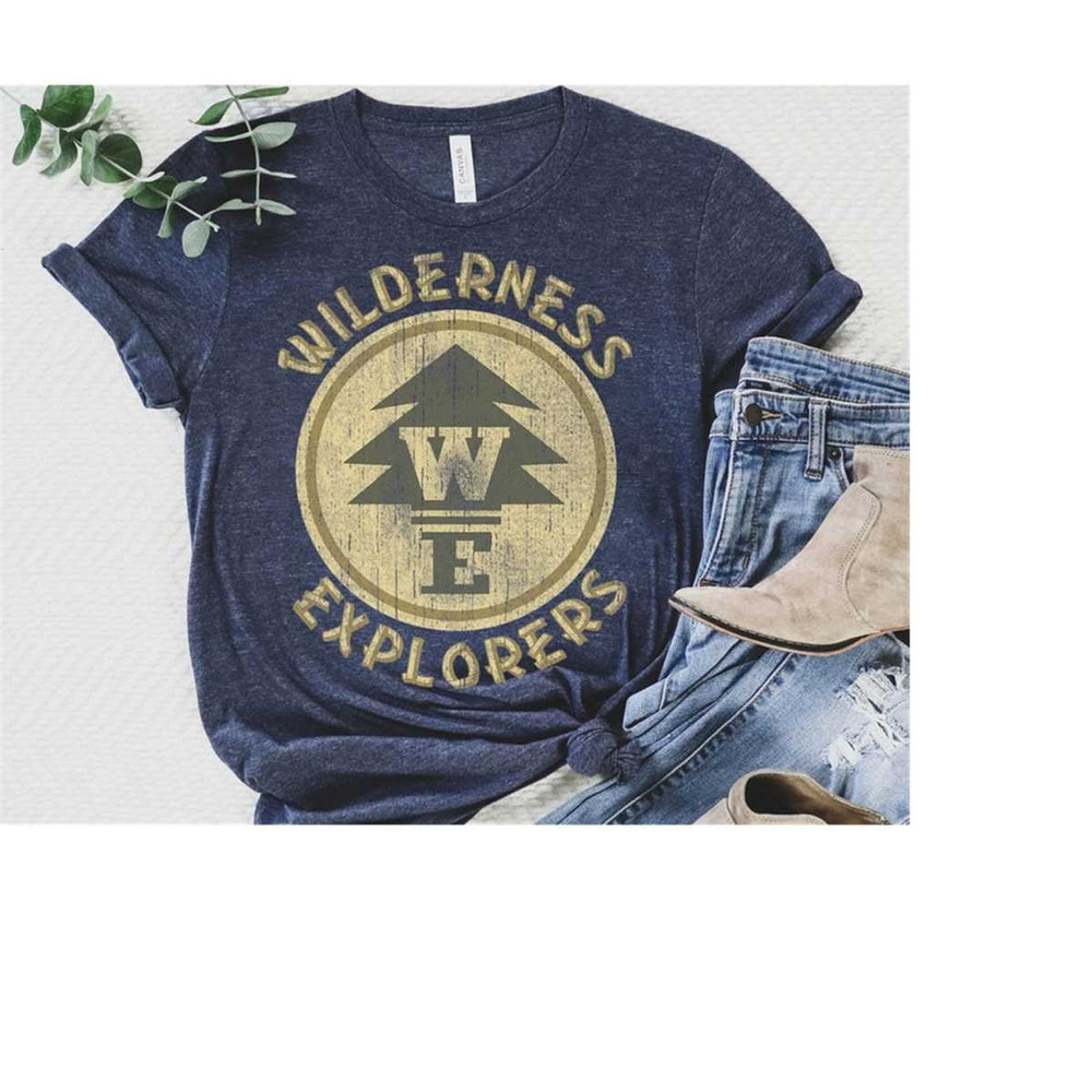 Disney Pixar Up Wilderness Explorer Badge Patch T-Shirt, Disney Group Shirt, Disneyland Family Matching T-shirts, Magic.jpg