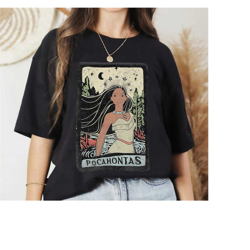 Disney Pocahontas Vintage Portrait Style Graphic Shirt, Meeko, Disneyland Vacation Unisex T-shirt Family Birthday Gift A.jpg