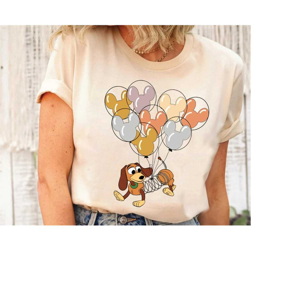 Disney Slinky Dog With Mickey Balloon Shirt, Toy Story Slinky Dog Shirt, Magic Kingdom Tee, Disneyland Holiday Vacation.jpg