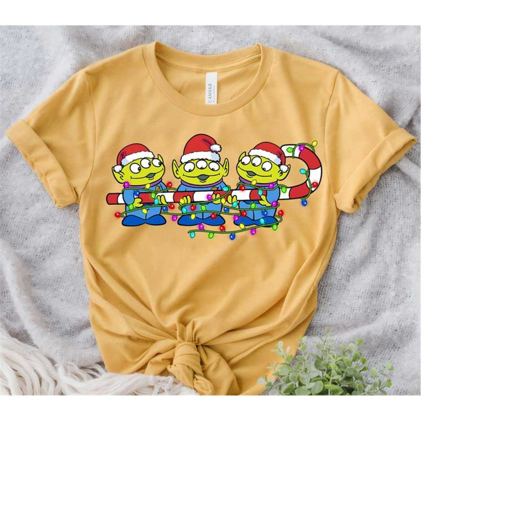 Disney Toy Story Aliens Christmas Lights Cute Aliens Holiday T-Shirt, Disneyland Christmas Party Matching Gift, Christma 1.jpg