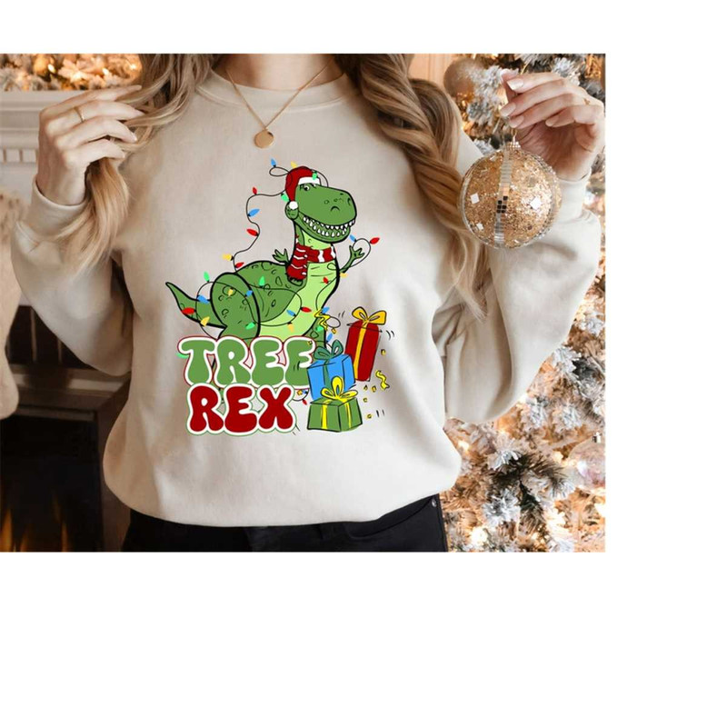 Disney Toy Story Tree Rex Funny Christmas Lights Shirt, Cute Santa Rex Toy Story Christmas Gift Shirt, Disneyworld Chris.jpg