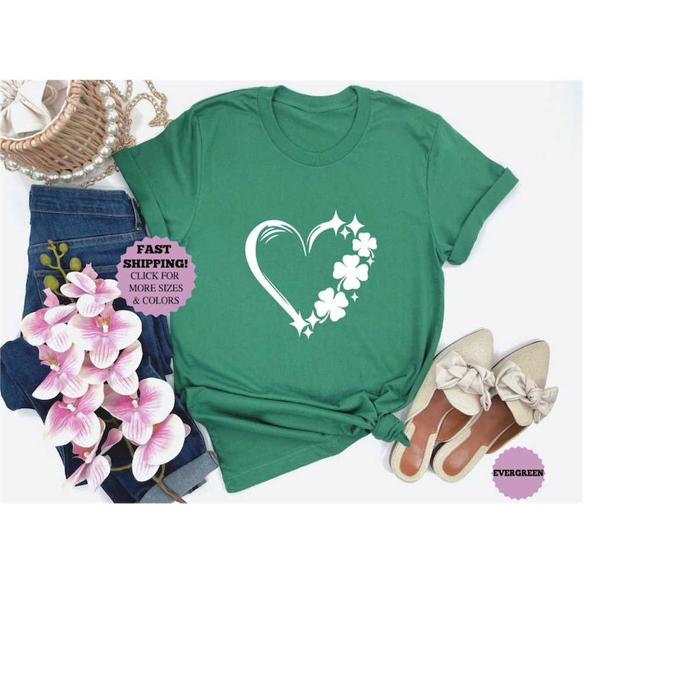 Four Leaf Clover shirt, St Patrick's Day Shirt, St Patrick's Day Gifts, Women St Patrick's Day Shirt, Saint Pattys Day S.jpg