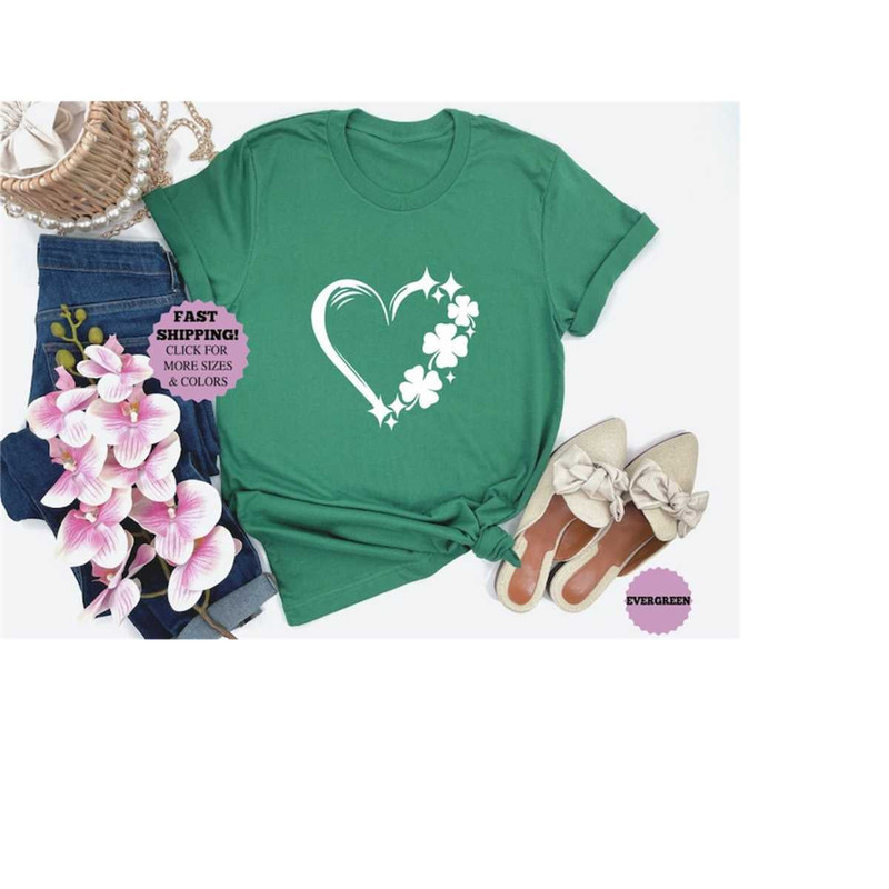 Four Leaf Clover shirt, St Patrick's Day Shirt, St Patrick's Day Gifts, Women St Patrick's Day Shirt, Saint Pattys Day S.jpg