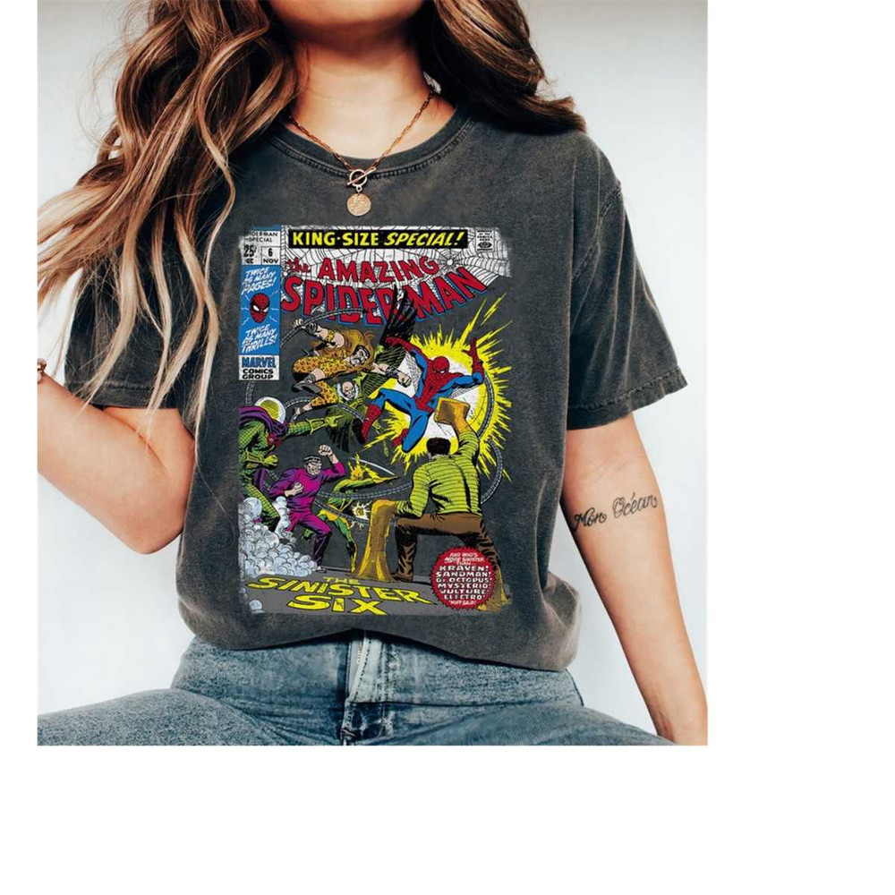 Marvel The Amazing Spider-Man Vintage Comic Spider-Man Sinister Six Comic ,Marvel Avenger, Marvel Comic Book Shirt, WDW.jpg