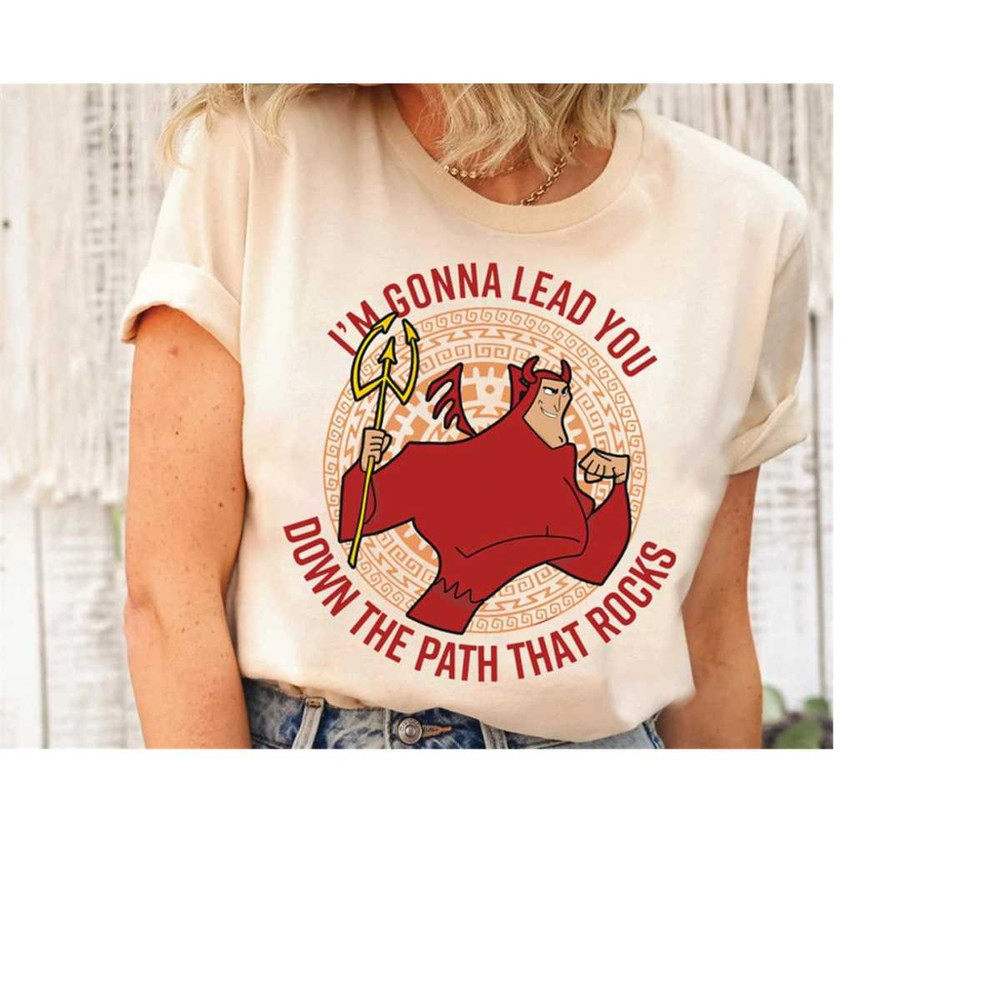 Retro 90s Kronk Devil Lead You Down The Path That Rocks Shirt, The Emperor's New Groove Disney T-shirt, Disneyland Match.jpg