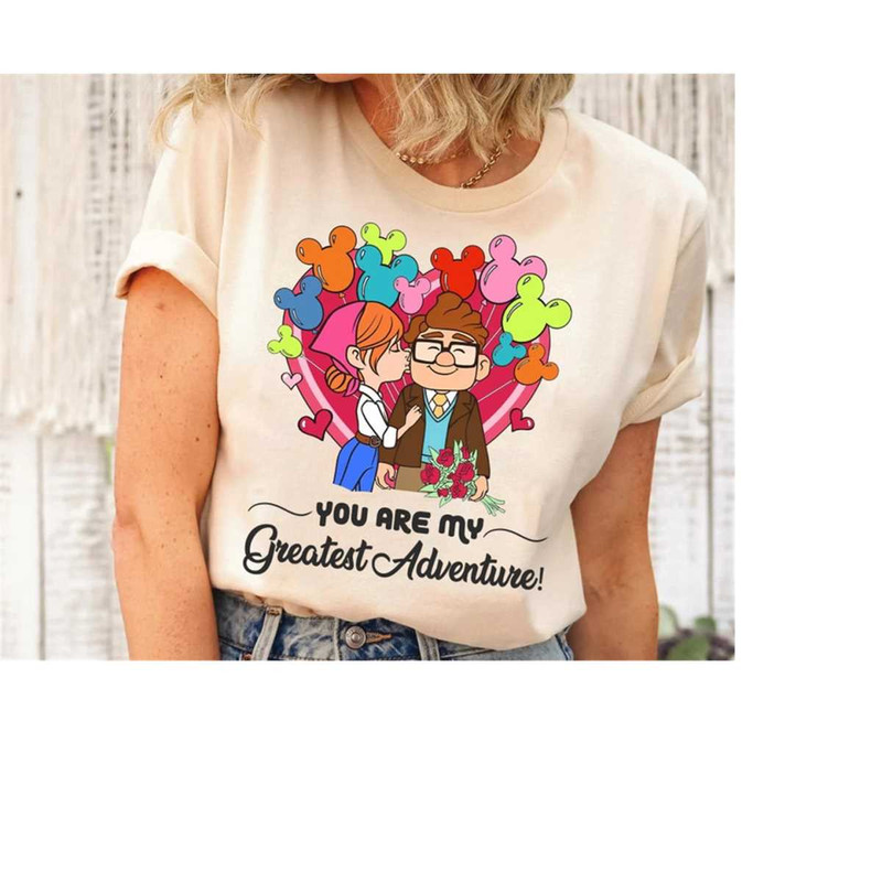 Retro Carl and Ellie Disney Balloon Shirt, Disney Up Movie Shirt, You're My Greatest Adventure Shirt, Disneyland WDW Fam 1.jpg