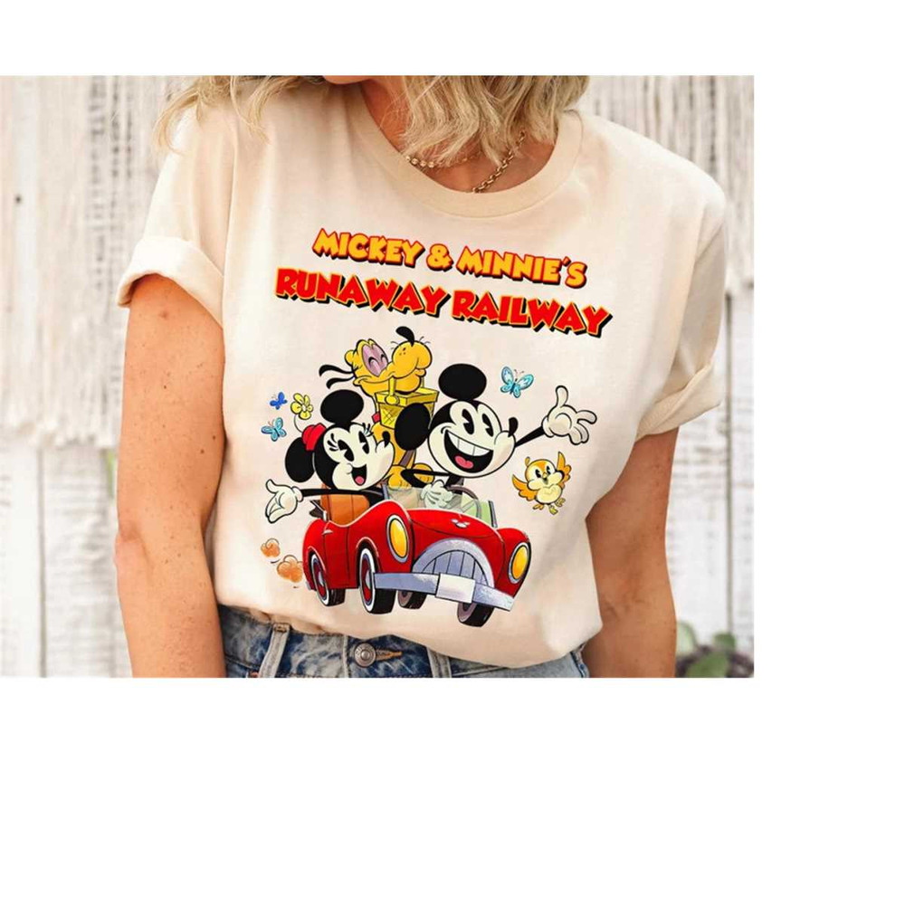 Retro Disney Mickey and Minnie's Runaway Railway Shirt, Mickey Minnie Pluto Chuuby Shirt, Disneyland Park T-shirt, Disne.jpg