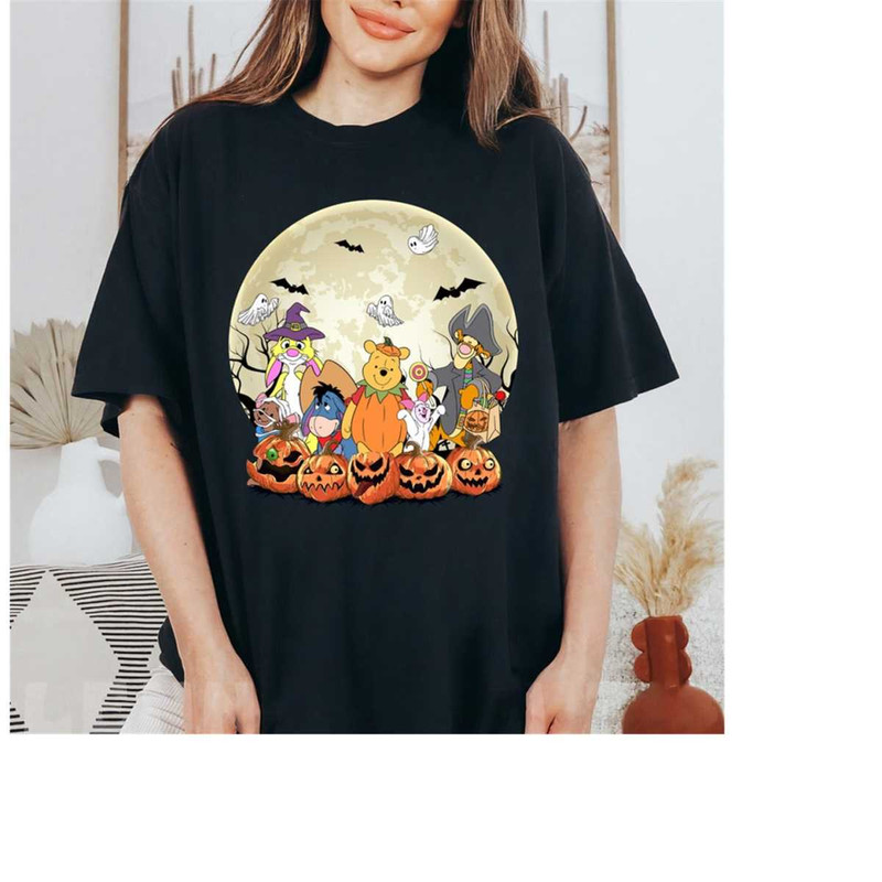 Retro Disney Winnie The Pooh Halloween Shirt, Pooh, Eeyore, Tigger, Piglet, Disneyworld Halloween Shirt, Halloween 2023.jpg