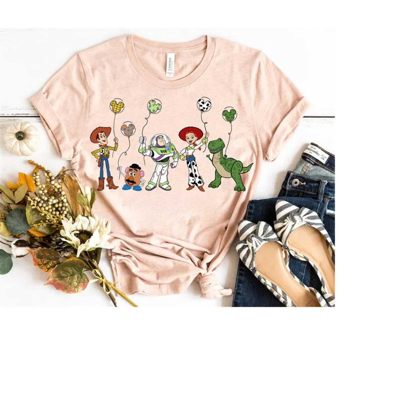 Disney Toy Story Friends Group Shirt, Toy Story Shirt, Toy Story Mickey Balloon Shirt, Disneyland Balloons Tee,Disneylan.jpg