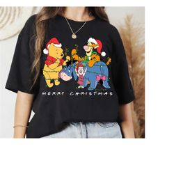 disney winnie the pooh christmas lights shirt, merry christmas tee, christmas vibes sweatshirt, disneyland christmas fam