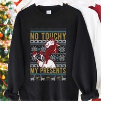 emperors new groove kuzco no touchy ugly christmas sweater tshirt, disney xmas shirt, disneyland vacation gift 2023 ch