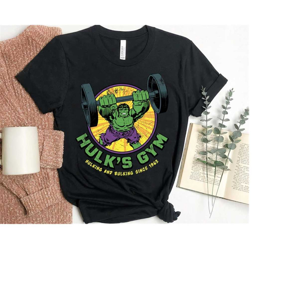 Marvel Incredible Hulk, Hulk's Gym T-Shirt, The Hulk 1960s Shirt, Vintage Hulk Shirt, Disneyland Family Trip Gift Unisex.jpg