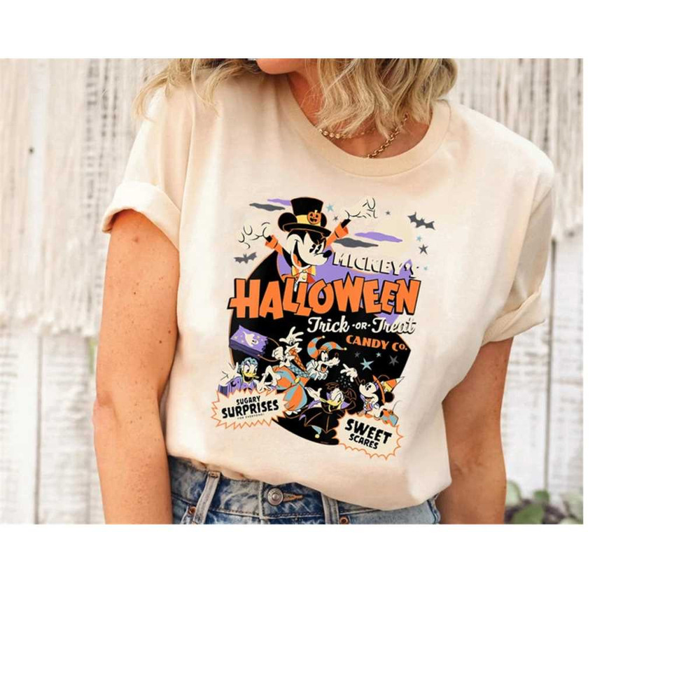 Mickey's Trick or Treat Candy Co Halloween Party 2023 Shirt, Mickey And Friends Tee, Disney Disneyland Halloween T-shirt.jpg