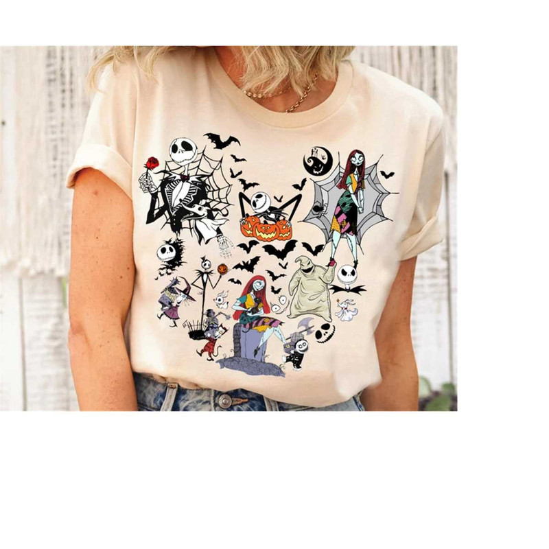 Nightmare Before Christmas Shirt, Mickey Ears Halloween Movie Characters Shirt, Cute Halloween Nightmare Sweater, Jack S.jpg