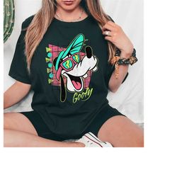 retro 90s disney goofy portrait graphic tshirt, a goofy movie tshirt, disneyland family matching shirts, disney world
