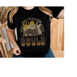 retro 90s disney villains ursula poor unfortunate souls shirt, disneyland vacation unisex tshirt family birthday gift a
