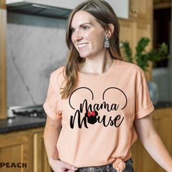 mama mouse soft cotton t-shirt, disney family shirt, family matching disney tee, mom daughter, family matching mothers d