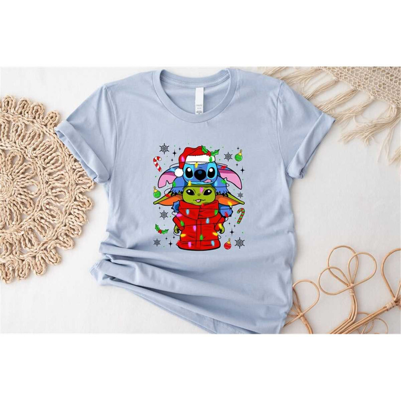 Christmas Baby Yoda and Stitch, Disney Christmas Shirts,Disneyworld Family Shirts,Stitch Christmas Shirts, Star Wars Chr.jpg