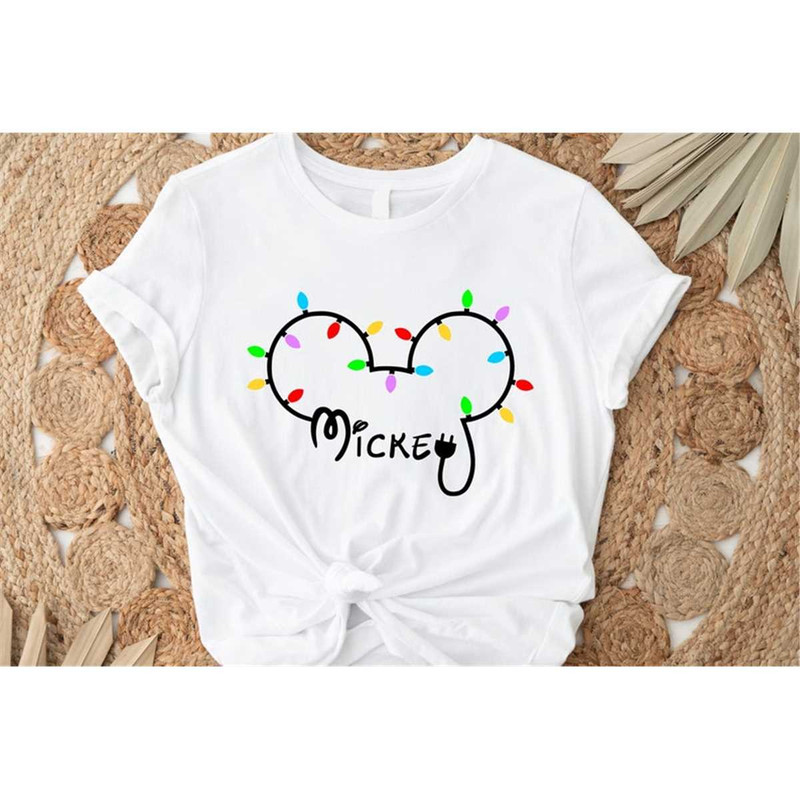 Disney Christmas light Shirt, Disney Mickey head Shirt,Christmas light Mickey Mouse Shirt, Christmas Light t shirt,.jpg