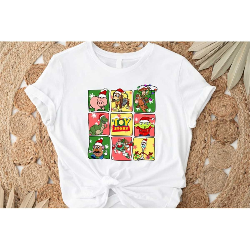 Disney Christmas Moods Toy Story Characters Portrait Shirt, Woody Jessie Buzz Lightyear Aliens Christmas Shirt Unisex T-.jpg