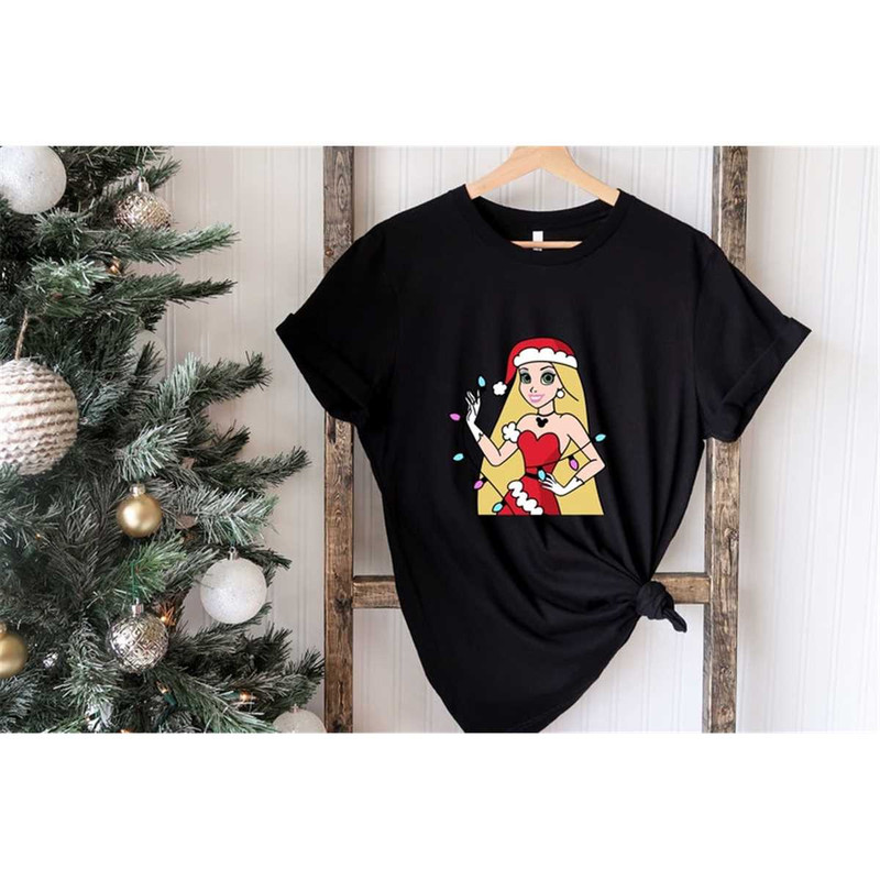 Disney Christmas Shirt, Princess Rapunzel, Disney Princess, Kids Christmas shirt, Disney Castle, Mickey Ears, Disney Wor.jpg