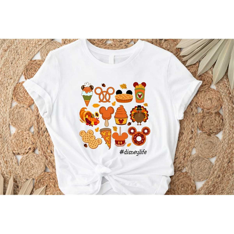 Disney Fall Vibes Shirt, Disney Fall T-shirt, Cute Disneyland Thanksgiving Tee, Mickey Mouse Pumpkin drink, Disneyland A.jpg