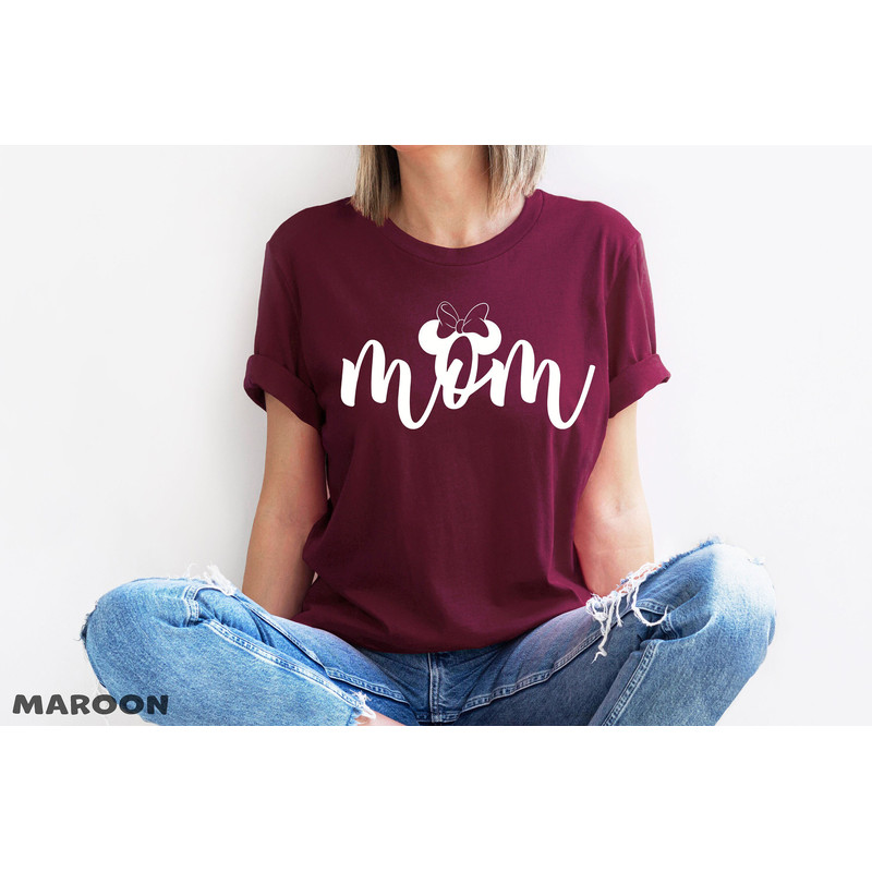 Disney Mom T-Shirt, Minnie Mom Shirt, Disney Trip Shirt, Disney Mother's Day Shirt, Gift for Mom, Best Mom Shirt, Mama Shirt.jpg