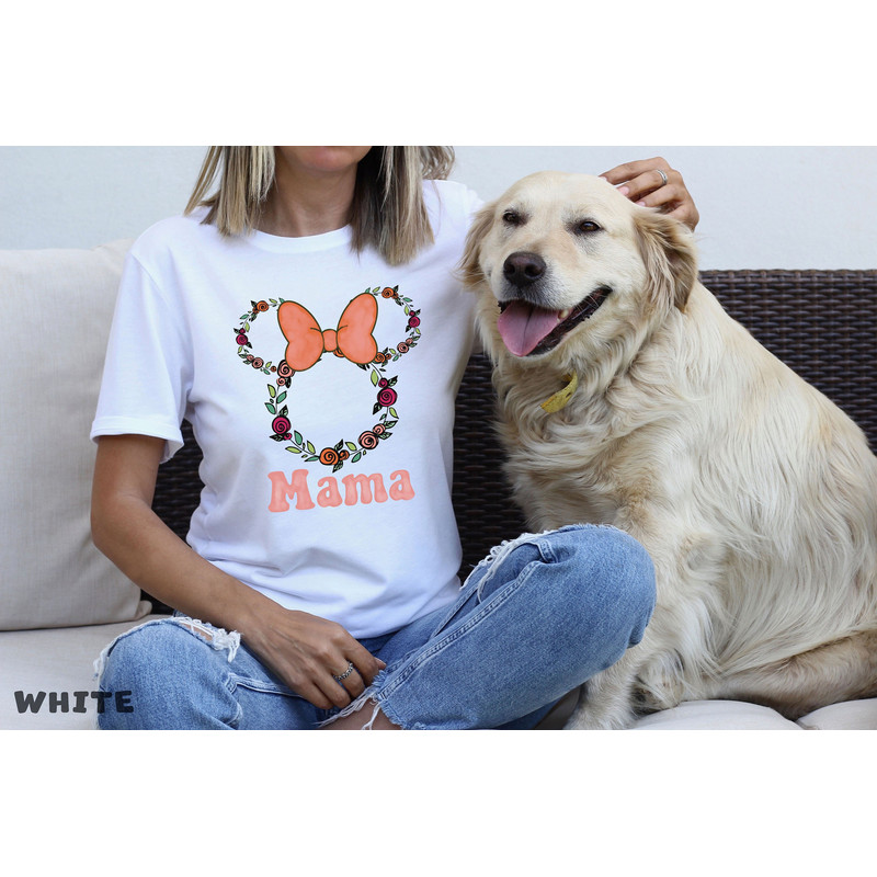 Mama Minnie Mouse Icon Floral T-Shirt, Mother's Day Shirt, Great Gift Ideas Women Shirt, Mother's Day Gift Shirt, Mom Shirts.jpg