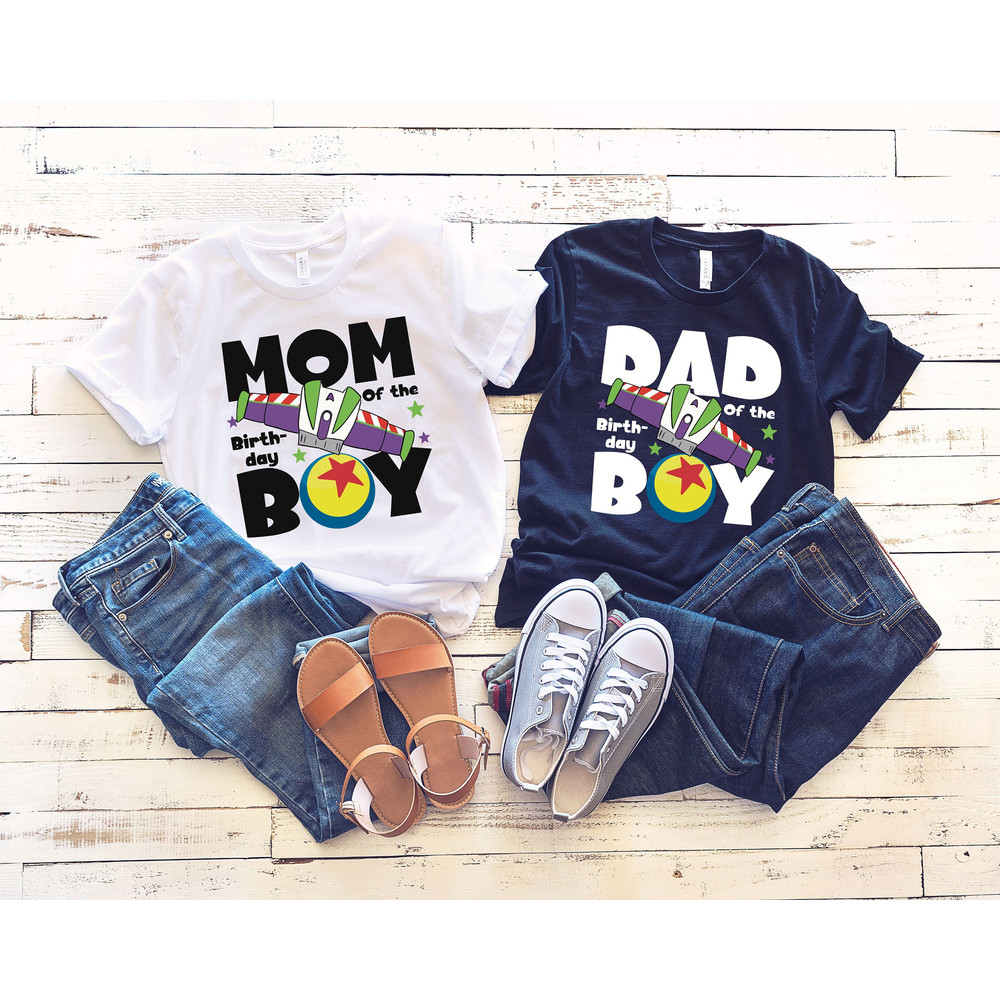 Toy Story Dad Toy Story Mom T-Shirt, Dad Mom Toy Story Birthday Tee, Family Toy Story Matching Birthday, Two Infinity and Beyond Parent Tee.jpg