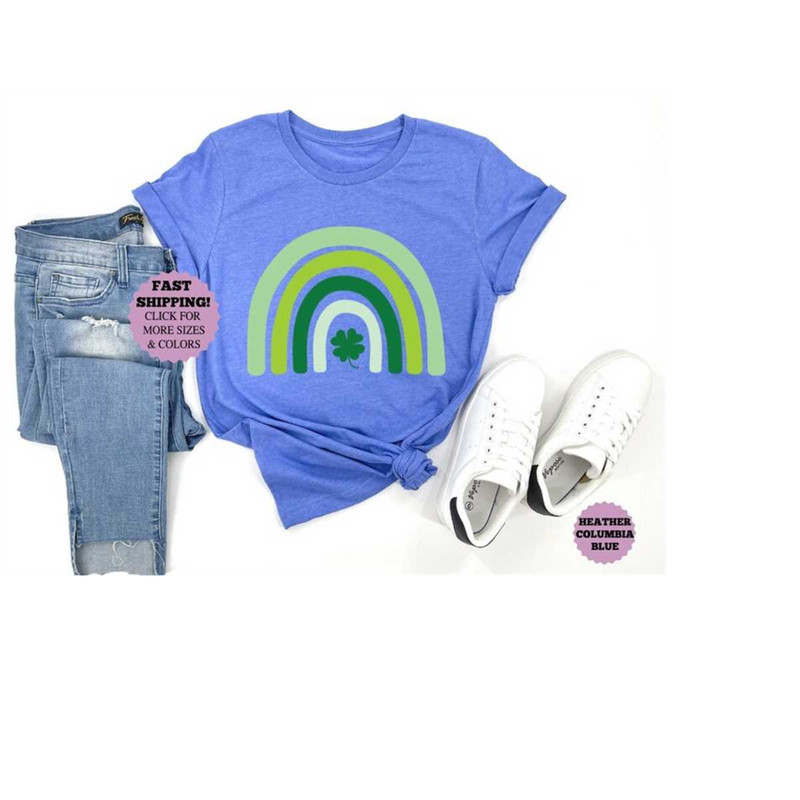 Shamrock Rainbow St Patrick's Day T-Shirt , Vintage St Patricks Day Shirt , Cute St Paddys Tee, Gift For BFF , Shamrock.jpg