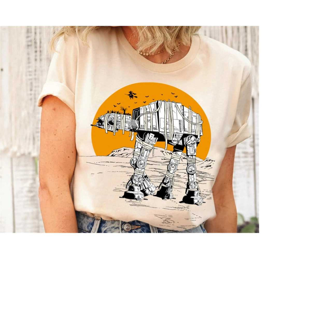 Star Wars At-At Full Moon Death Star Halloween Shirt, Funny Star Wars Halloween Hoodie Sweatshirt, Disneyland Party 1.jpg