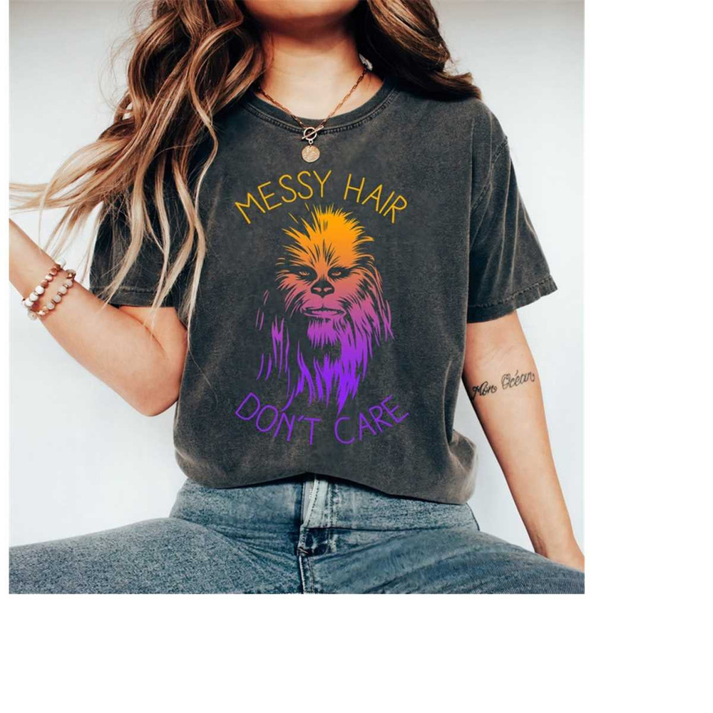 Star Wars Chewbacca Messy Hair Don't Care Graphic Vintage Movie, Star War Fan Gift, Disneyland Family Vacation Gift, Mag 1.jpg