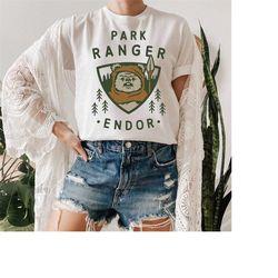 star wars ewok park ranger endor tshirt , ewok shirt, disney family vacation shirts, disney star wars shirt, family mat