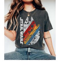 star wars millennium falcon wears retro tshirt, star wars shirt,disney family vacation shirts,disney star wars shirt,fa
