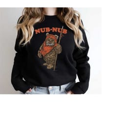 star wars nubnub ewok vintage camp graphic tshirt holiday vacation matching shirt, disney star wars shirt, wdw epcot t