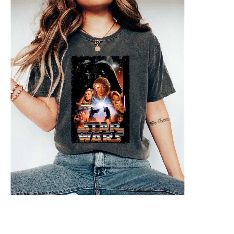 Star Wars Revenge Of The Sith Movie Poster Graphic T-Shirt Disneyland Vacation Gift, Star Wars Fan, Galaxy's Edge Unisex.jpg